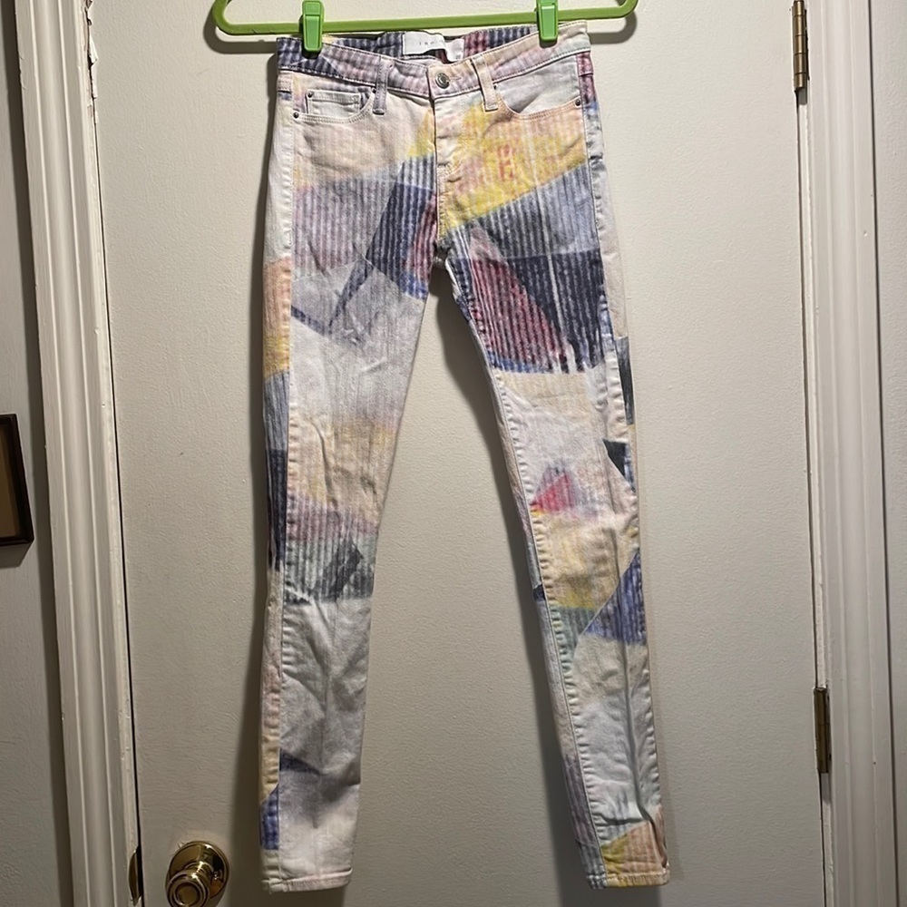 Colorful Geometric Women's Jeans